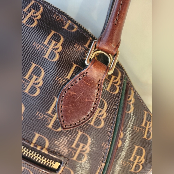 Dooney & Bourke Black and Brown Monogram Bag - Picture 7 of 16